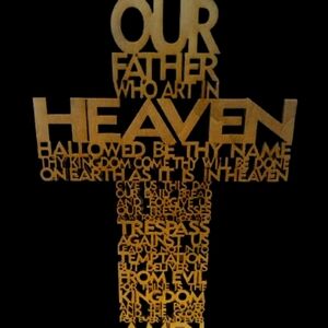 Laser cut lords prayer